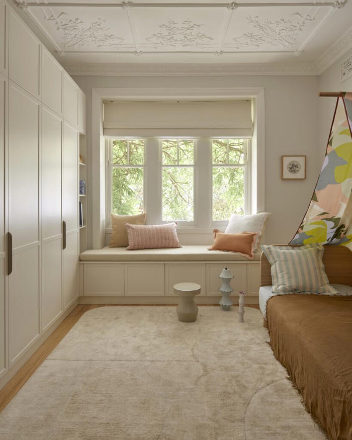 neutral tones and bespoke joinery shaped this federation-era cottage into a serene sanctuary