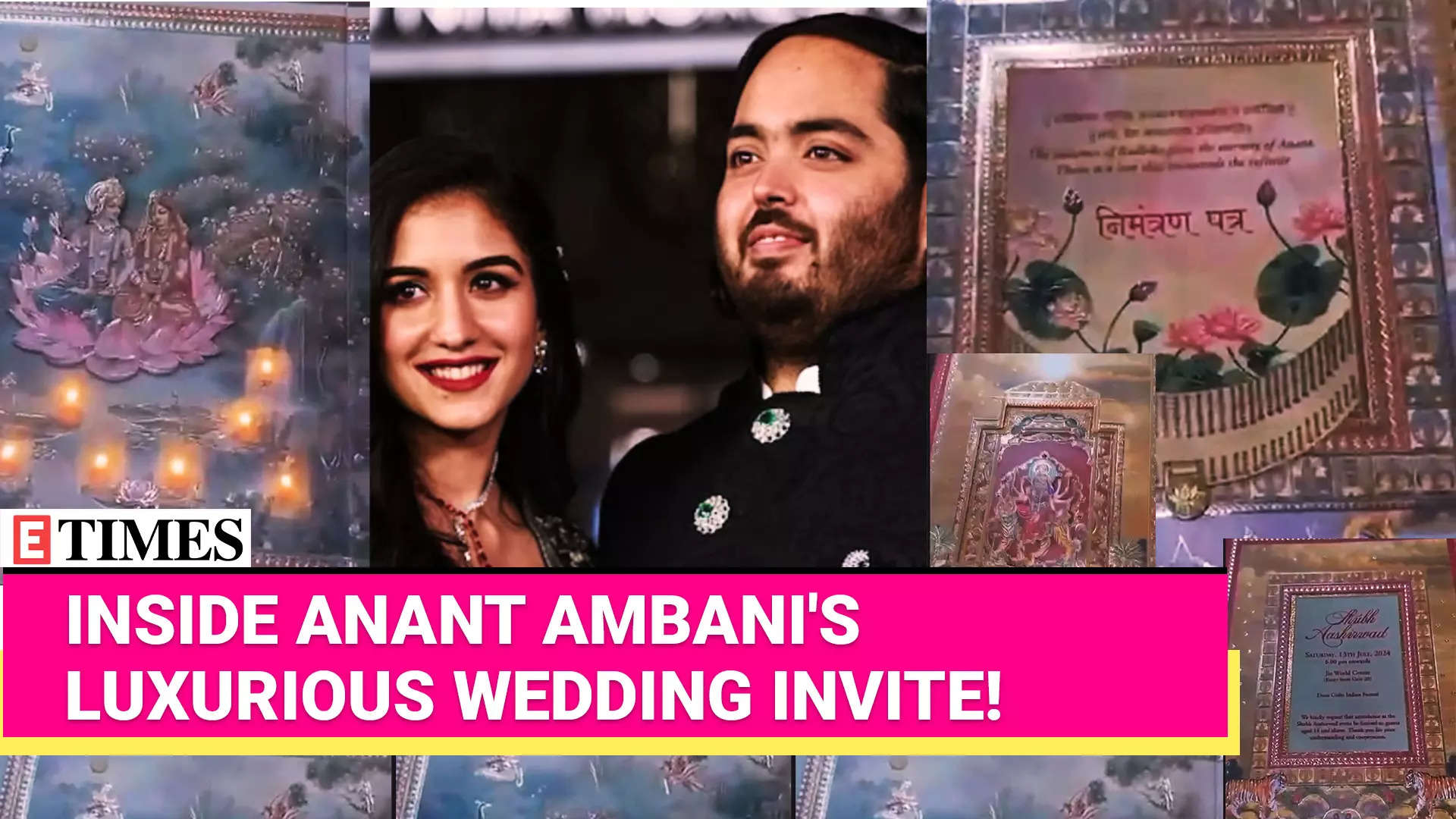 Anant Ambani & Radhika Merchant's Spectacular Wedding Invite Unveiled ...