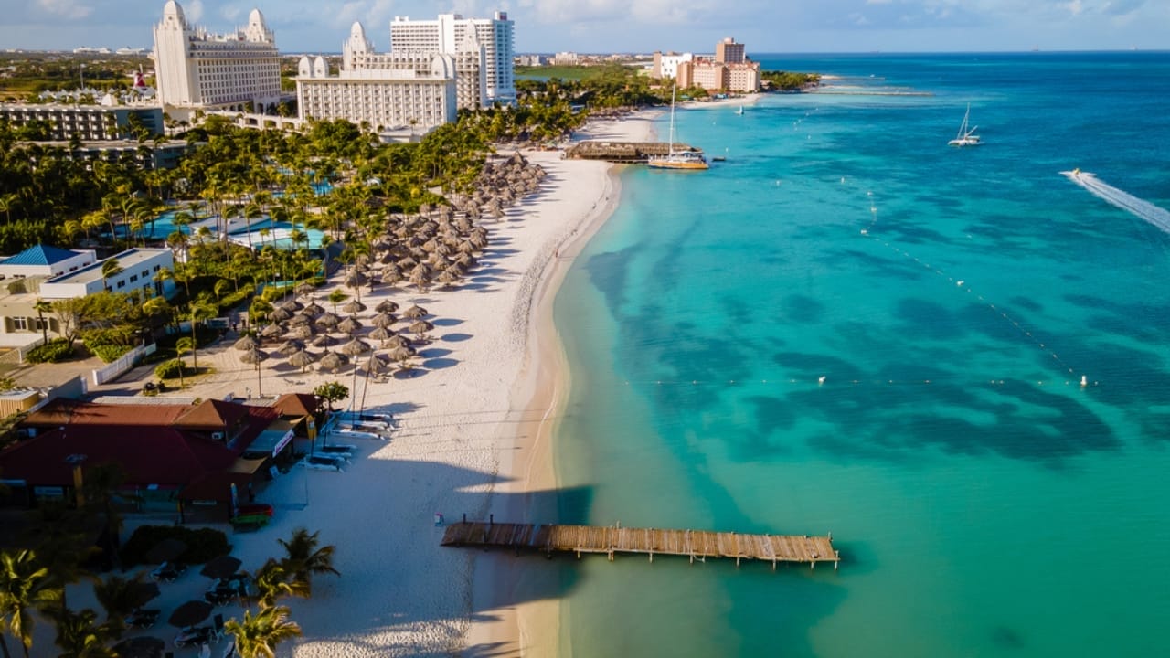 <p>Aruba’s tourism slogan, “One Happy Island,” extends to safety as well. The island’s low crime rate, combined with its year-round perfect weather, makes it a top choice for stress-free Caribbean getaways.</p>