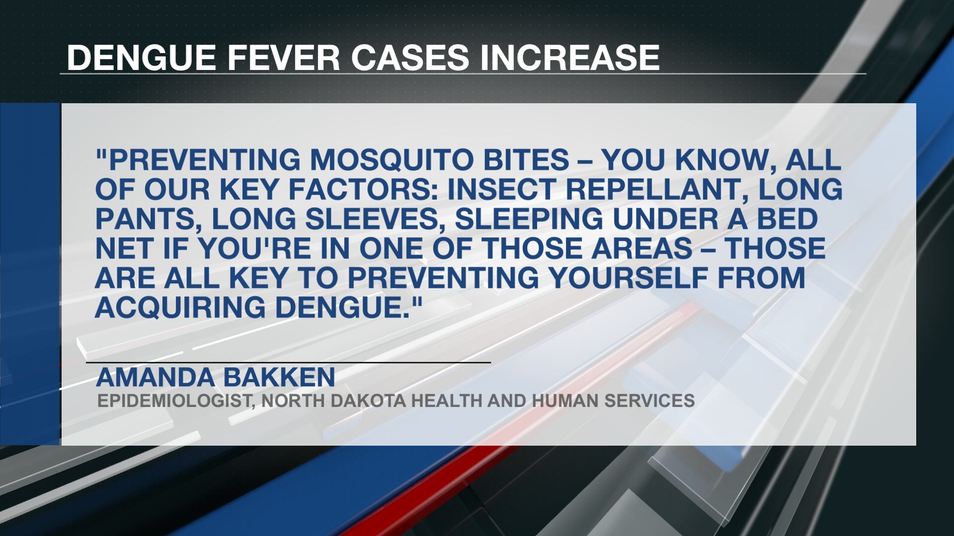 CDC Issues Health Advisory Over Increase In Dengue Fever Cases