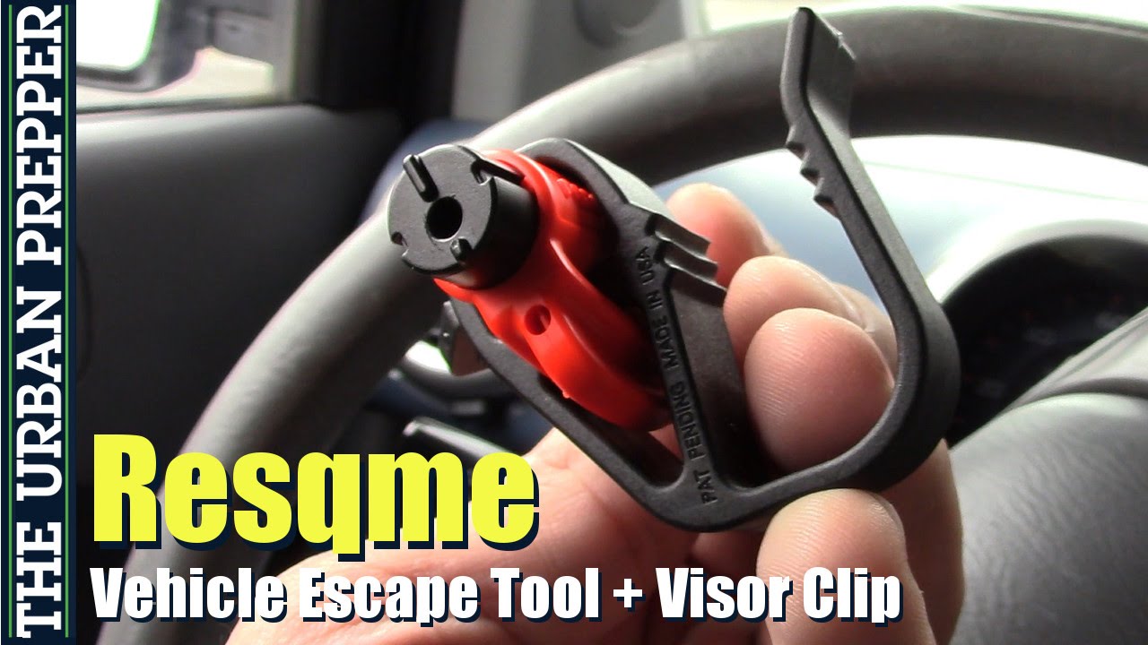 Resqme escape tool with visor clip reviewed for vehicle emergencies