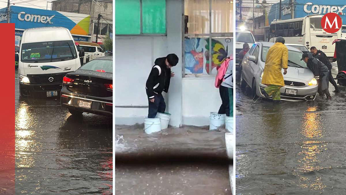 ¡chimalhuacán y neza bajo el agua! lluvias en la zona oriente dejan así a estos municipios | video
