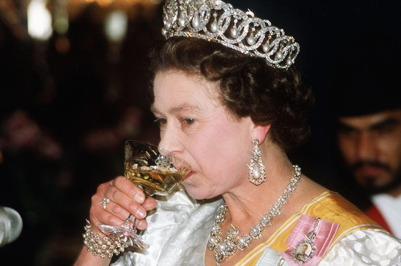 late queen's favourite tipple much stronger than afternoon tea - and it's pink