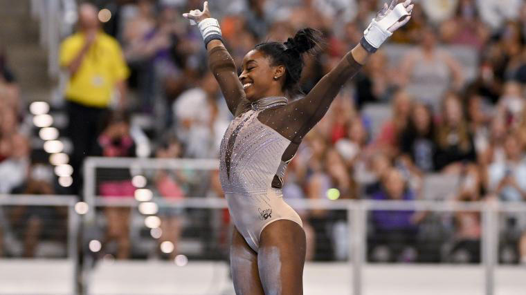 how to, simone biles gymnastics schedule: how to watch usa star's events live at 2024 u.s. olympic team trials