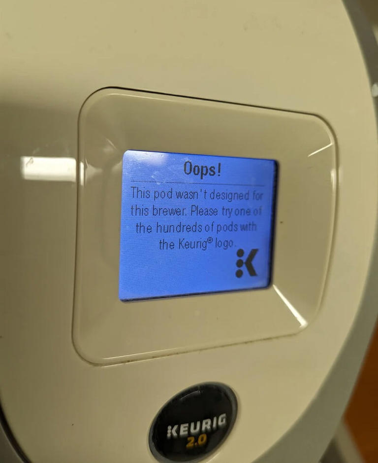 Keurig oops message hotsell