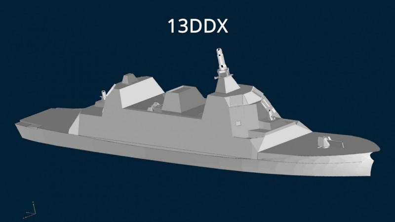 日本啟動「13ddx」高階防空驅逐艦設計 預計2030年代服役