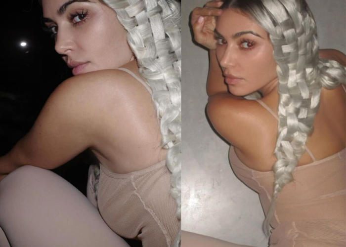 kim kardashian’s braided hairstyle creates social media stir