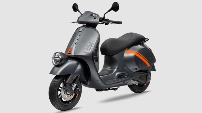 vespa goes sleek and sporty with new scooter color