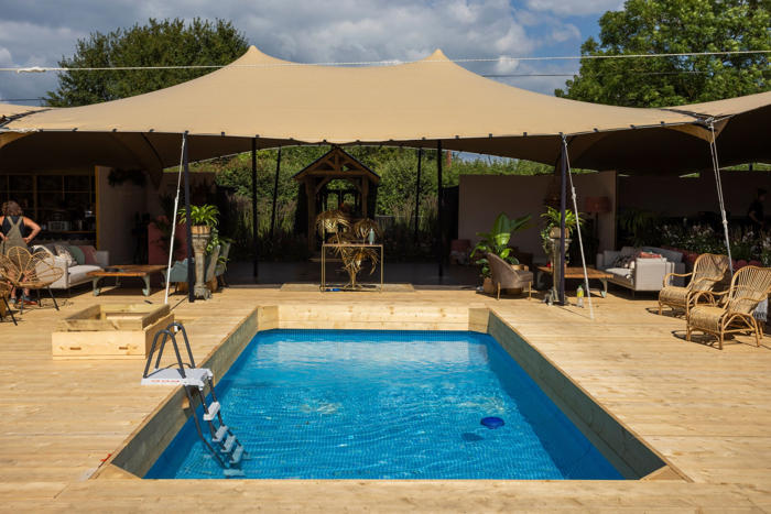 inside glastonbury's poshest campsite with chic interiors, a concierge, spa and pool