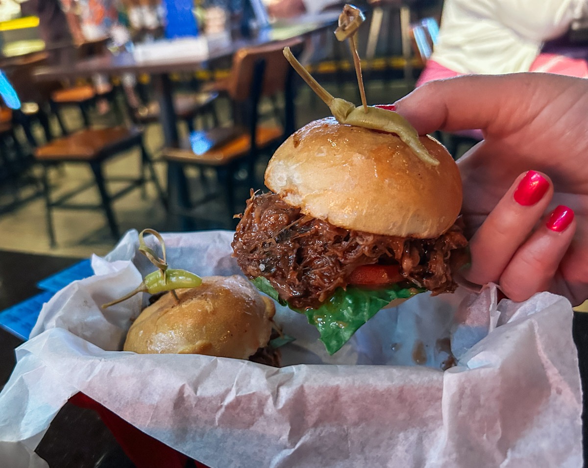 <p>Playmakers is part of the Speciality Dining programme, but far lower in cost. It’s a chilled-out vibe with great service offering delicious food, as an idea of prices….</p> <ul>   <li>Pigskin Sliders $10.99</li>   <li>12 Chicken Wings $13.99</li>   <li>Classic Burger $11.99</li>   <li>Campfire Cookies $8.99 </li>  </ul>