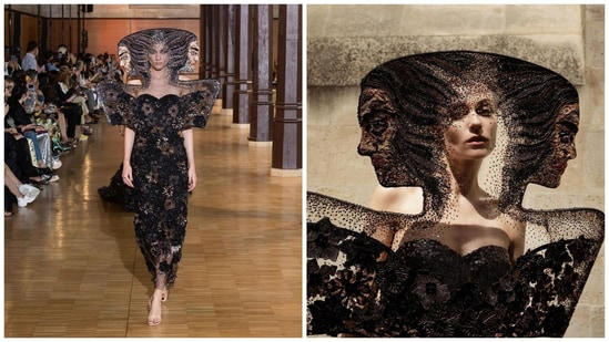 lord brahma-inspired dress takes over paris fashion week; rahul mishra's creation lauded as ‘stunning, incredible’