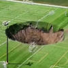 Watch: Massive sinkhole swallows soccer field in Illinois<br>