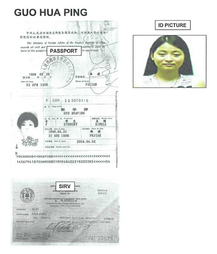 mayor alice guo is also chinese woman guo hua ping, nbi confirms