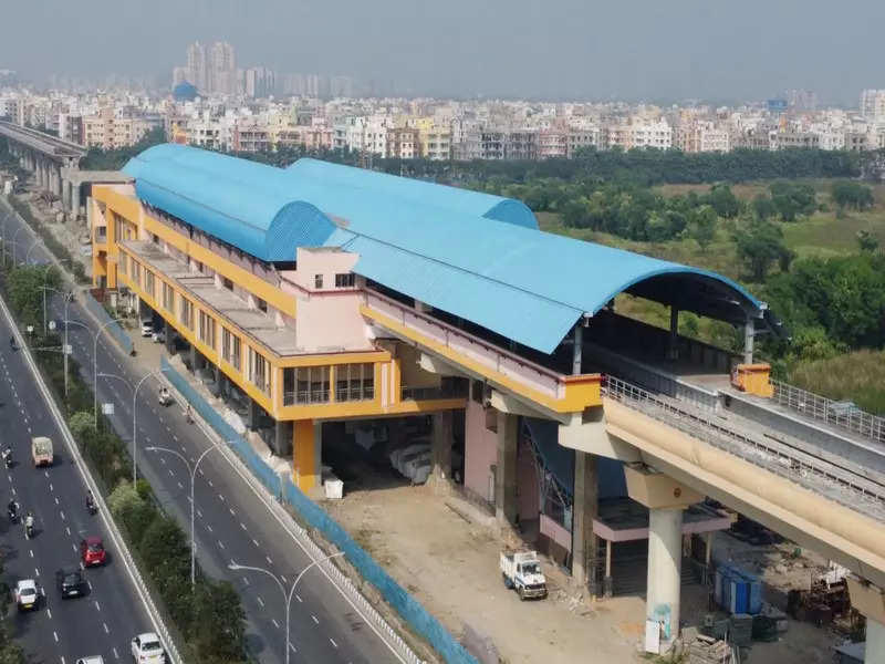 the near complete new town-rajarhat metro stations bring a ray of hope to commuters
