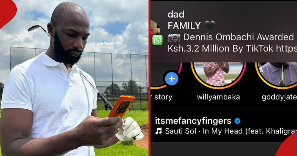 see dennis ombachi's dad hilariously questioning him on his alleged ksh 3.2m tiktok award