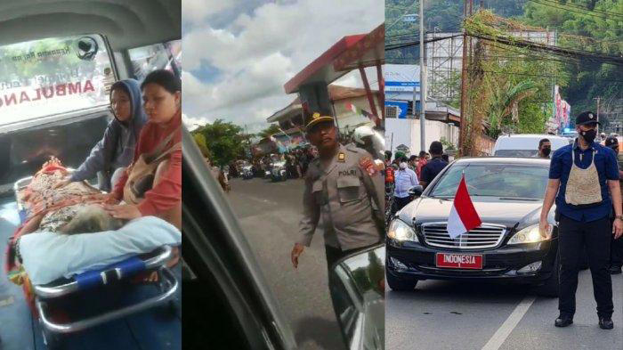 viral video presiden jokowi lewat,mobil ambulans disetop,kini istana bikin klarifikasi