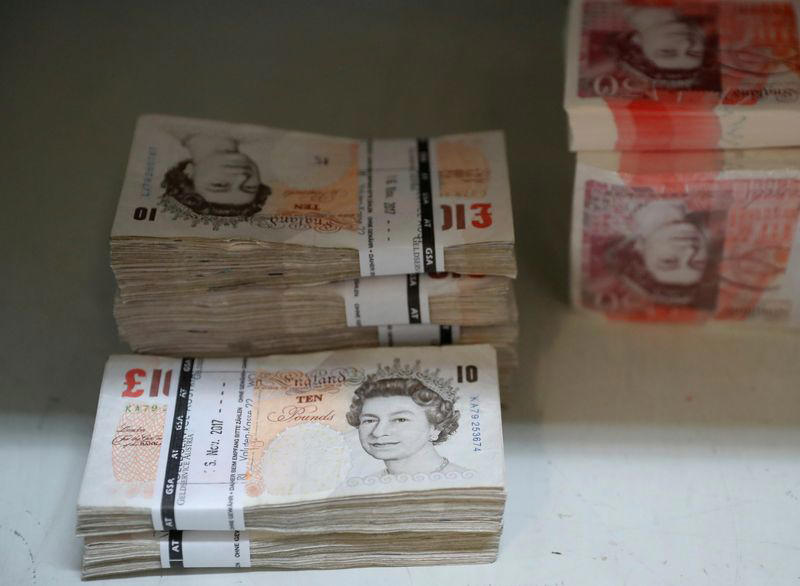 sterling heads for first weekly gain in a month