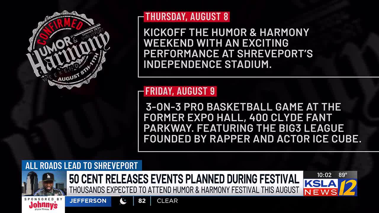 Shreveport Anticipating 50 Cent’s Humor & Harmony Festival This Summer