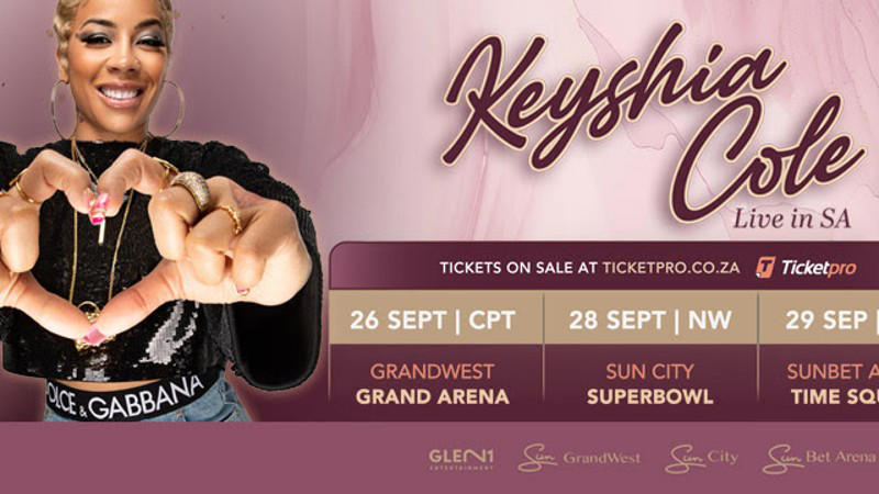 american singer keyshia cole is set to entertain south africans on her tour