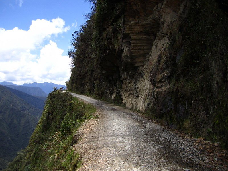 <p>If you're traveling along Yungas Road while its raining or foggy, then you're <em>really</em> risking it all. The slippery mud and loosened ground would make driving all the more difficult. <strong>One wrong move, and it's <em>all </em>over.</strong></p>  <p>Considering the risk, it's no wonder the road has such a tragic reputation.</p>