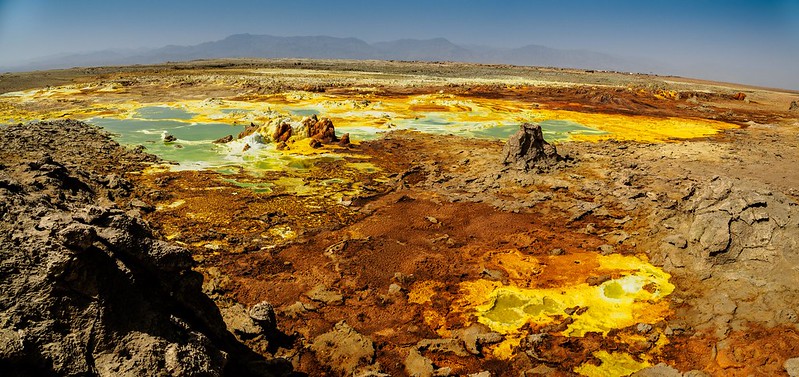 <p>But though it's too toasty for comfort, the depression boasts a colorful display of <strong>yellow and green sulfur springs.</strong> Sure they may smell absolutely disgusting, but nevertheless, tourists are fascinated by the sight of them.</p>