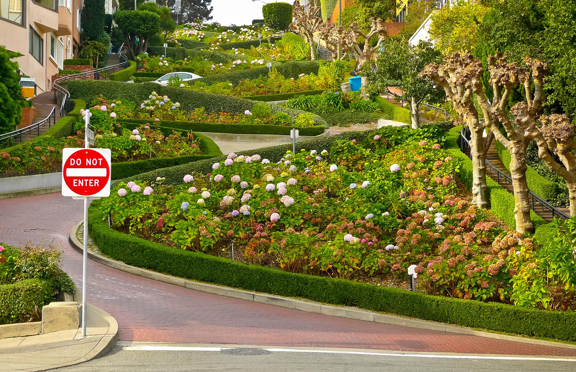Lombard Street, San Francisco, California, USA