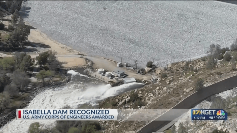 U.S. Army Corps of Engineers recognized for work on Lake Isabella Dam