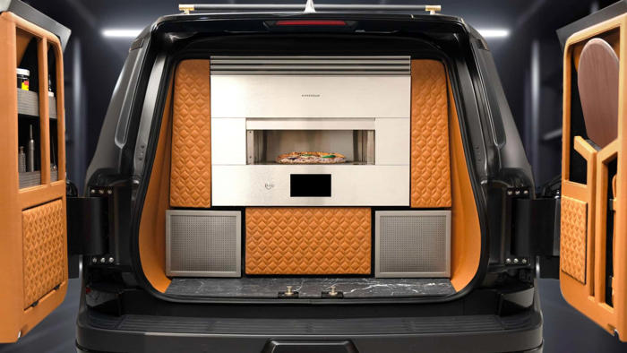 this lexus gx lets you bake pizzas in the back