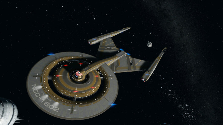 <p>In order to really appreciate how and why Star Trek re-used the Crossfield starship design, you need to know a bit more about the franchise re-using various vessel designs over the decades. In The Original Series, for example, the D7 Battlecruiser was introduced as a Klingon ship design before shamelessly being re-used as a Romulan vessel. Speaking of The Original Series, it’s not a coincidence that Kirk kept running into other Constitution-class ships: such plots allowed the show to re-use the Enterprise model as needed instead of designing something else entirely.</p><p>The same logic applies to interior sets as well: look closely at the Delta Flyer bridge in Voyager and you’ll notice that it’s actually the same bridge as the Defiant from Deep Space Nine. Parts of the Engineering set from The Next Generation were used (ironically enough) to create the Engineering room in Star Trek VI: The Undiscovered Country. Regarding that film, if you take a closer look at the Federation president’s office, you’ll notice that it’s actually just the Ten Forward set from TNG.</p>