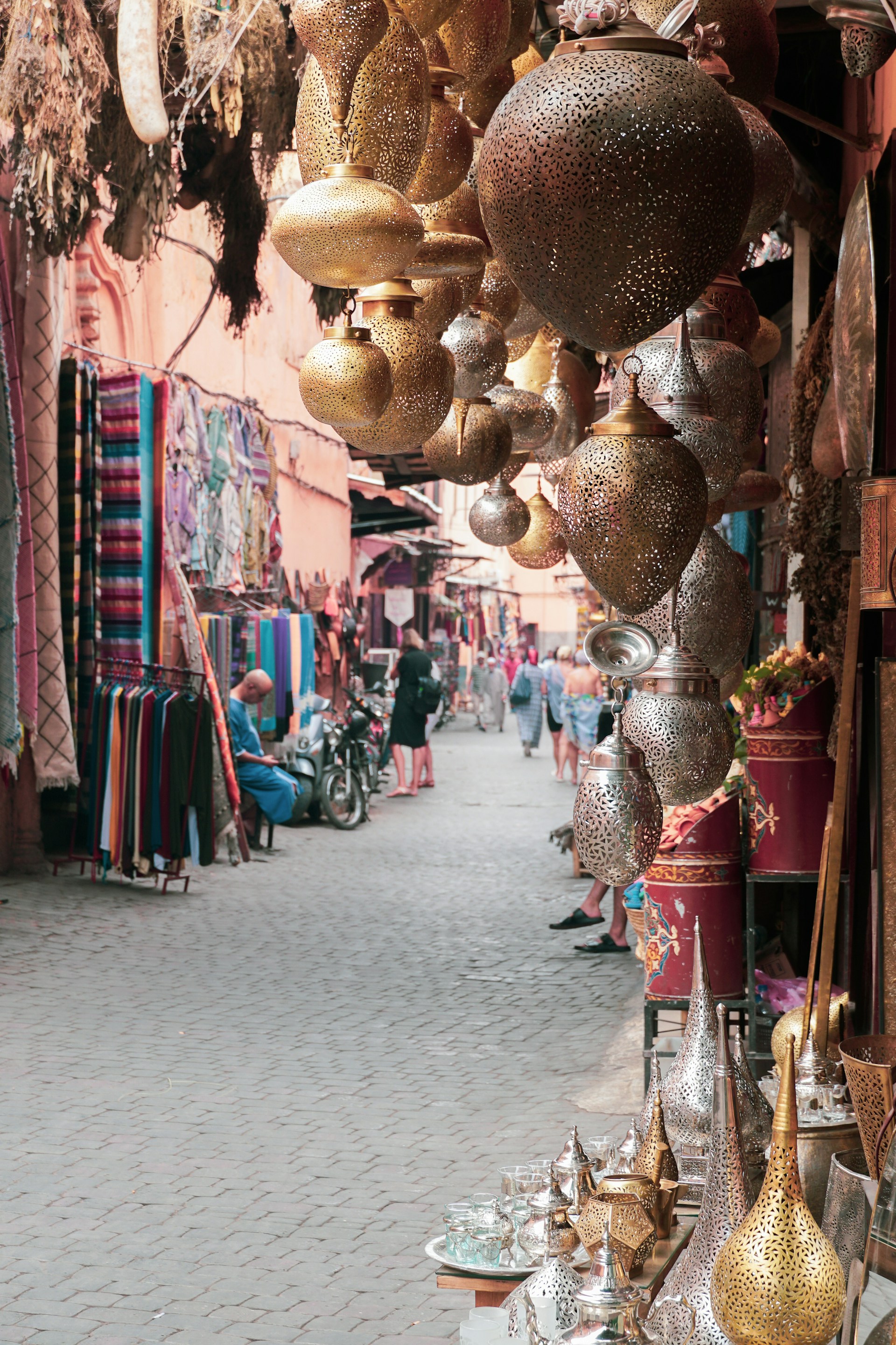 <p>Marrakech is an exotic location popular for its impressive palaces, and walled 1000-acre Agdal gardens. The place is holds a mix of many cultures and cuisines, making its markets it a diverse one of kind destination.</p>