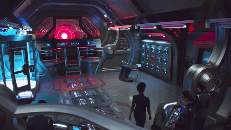 <p>Thanks to John Eaves, we know that this Star Trek: Discovery episode is one of the only examples in franchise history where a re-used starship (in this case, the Crossfield exterior and interior) design was not done primarily to save money. Still, the Paramount show eventually got their money’s worth out of the new design: look closely during the Battle of the Binary Stars and you’ll see Eaves’ Shepard-class vessels in action. That might give you something more palatable to think about whenever “Context Is For Kings” gives scenes of deformed corpses that channeled David Cronenberg long before he played a character on the show.   </p>