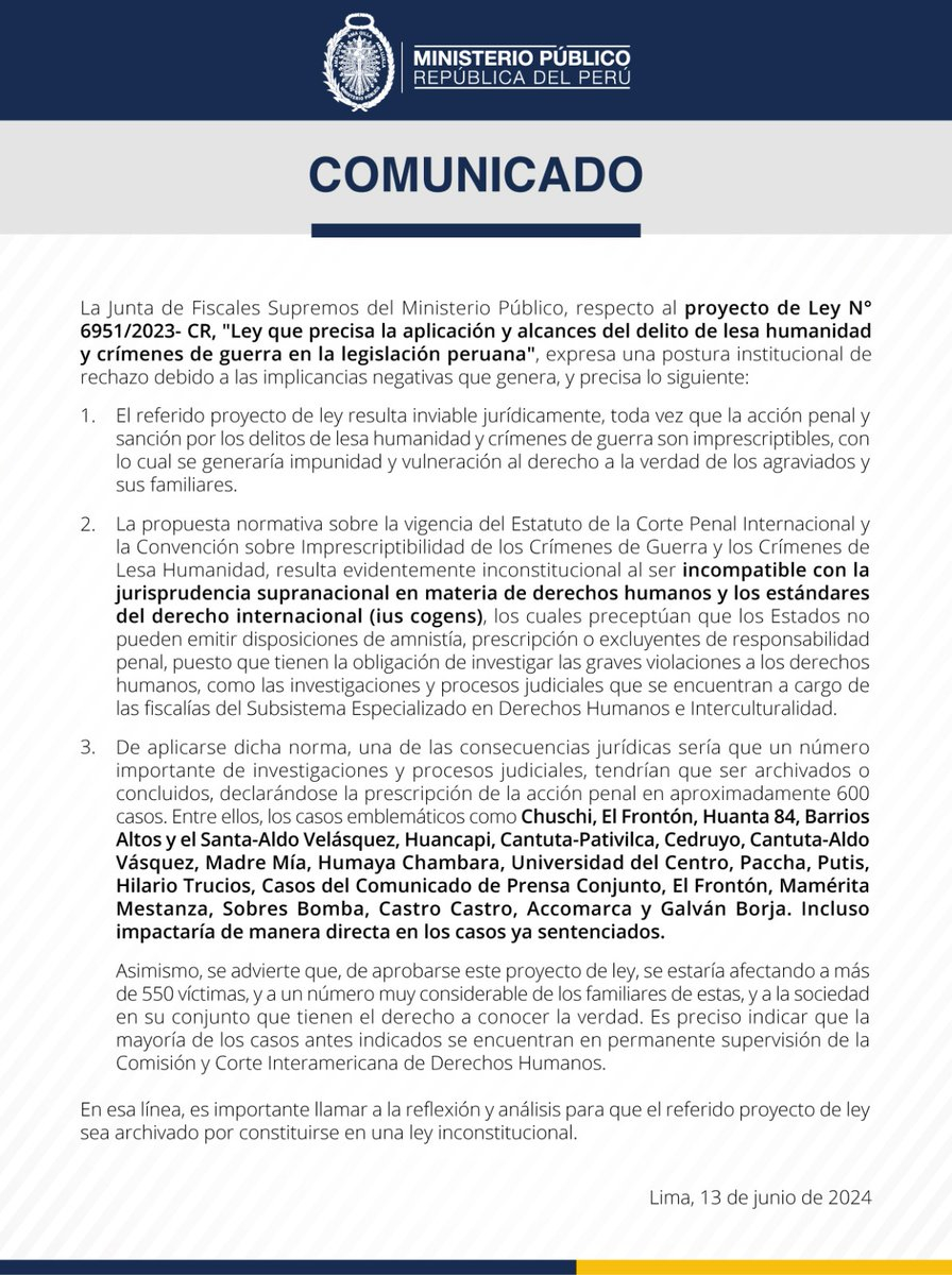 Junta De Fiscales Supremos Rechaza Ley Del Congreso Que Plantea ...