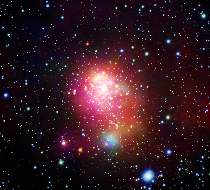 nasa's chandra x-ray telescope captures closest super star cluster to earth (image)
