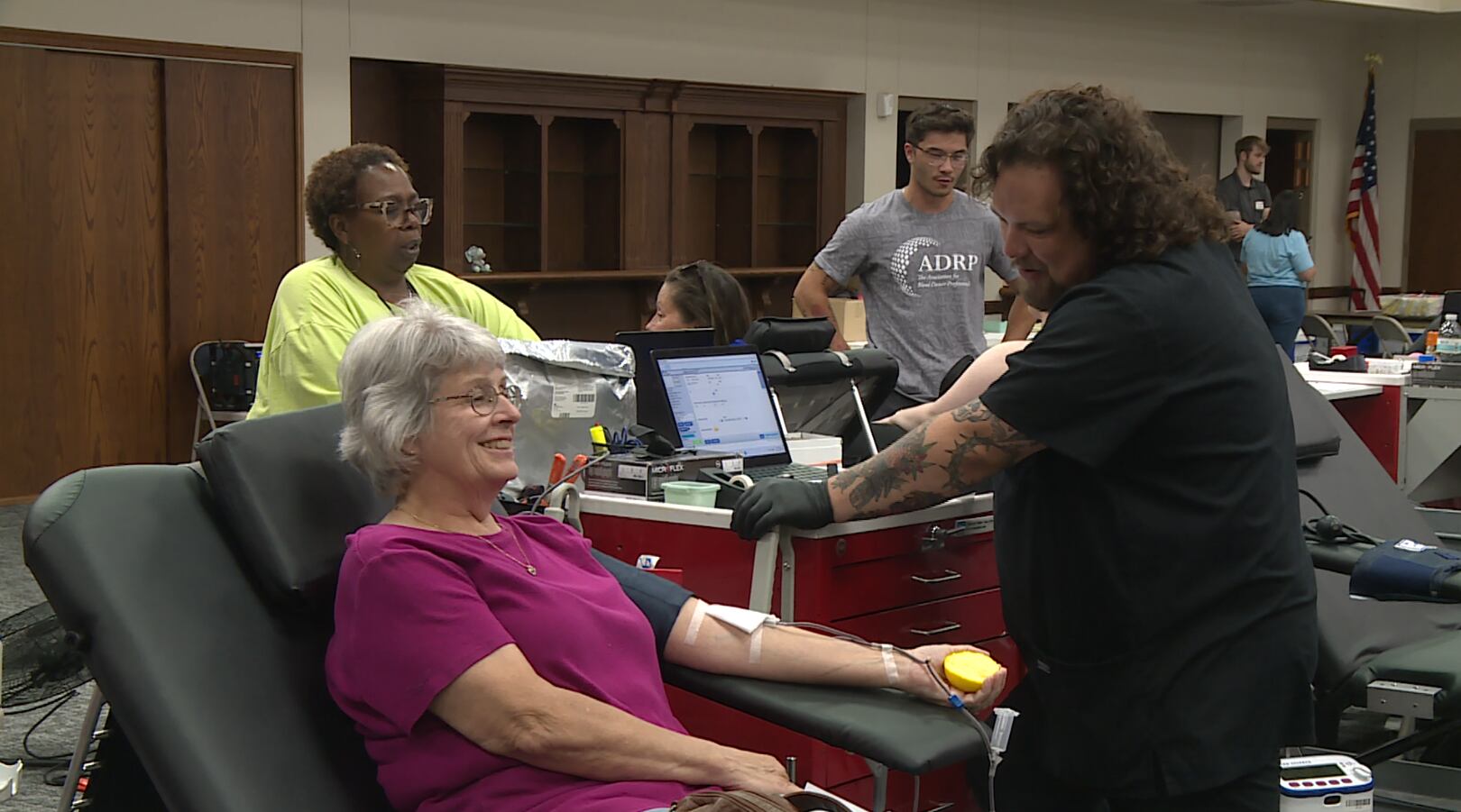 Rock River Valley Blood Center Collects Donations At Old Settlers Days