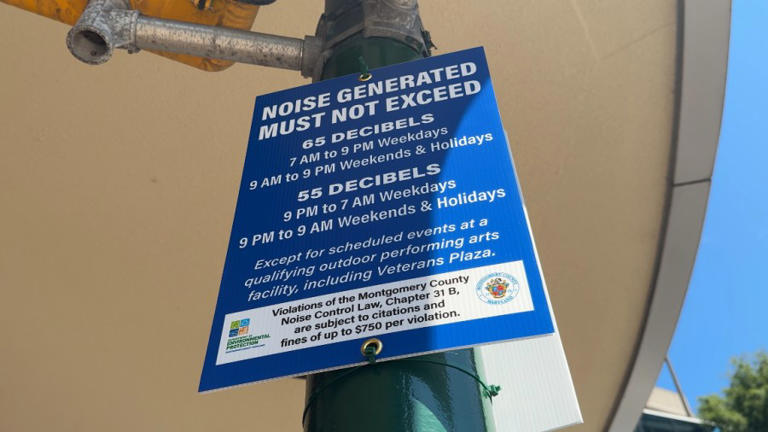 Noise ordinance signs go up around Downtown Silver Spring