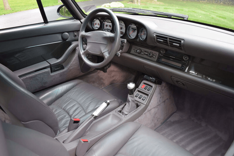 Inside the 1997 Porsche 911 Turbo.