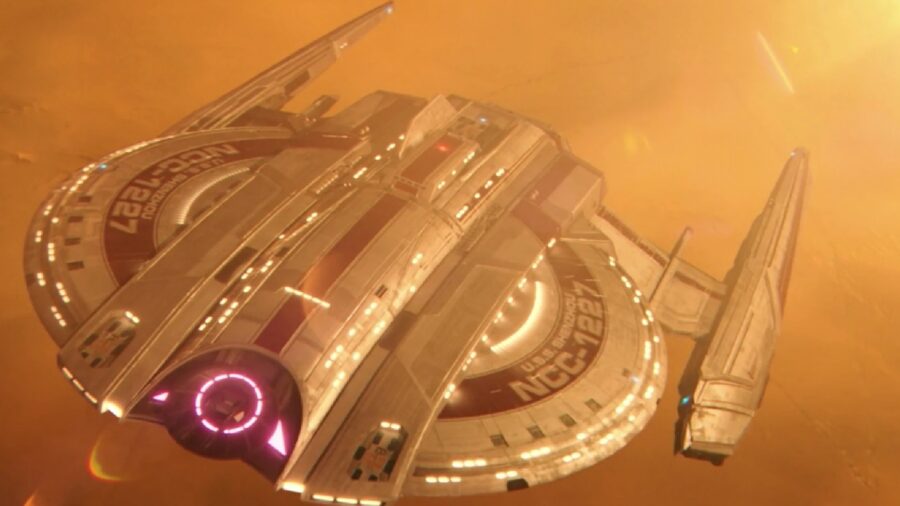 <p>Well before the Star Trek: Discovery crew could start working on bringing the franchise’s biggest battle to life, they had to design the ships that would take part in it. None of these ships was more important than the Shenzhou, under the command of Captain Philippa Georgiou. </p><p>Though it wasn’t going to be the main ship of the series, this would be the primary Starfleet ship for the first two episodes of Discovery, so designer John Eaves wanted to give it a memorable look.</p><p>Like the legendary Star Trek concept artist that he is, Eaves cranked out several different Shenzhou designs before settling on the one that would accidentally kick off the biggest battle in then-Starfleet history. </p><p>After the final Shenzhou design was selected, Eaves had every reason to suspect that the other designs wouldn’t be used again. However, original showrunner Bryan Fuller helped find a creative use for the otherwise unused designs.</p>