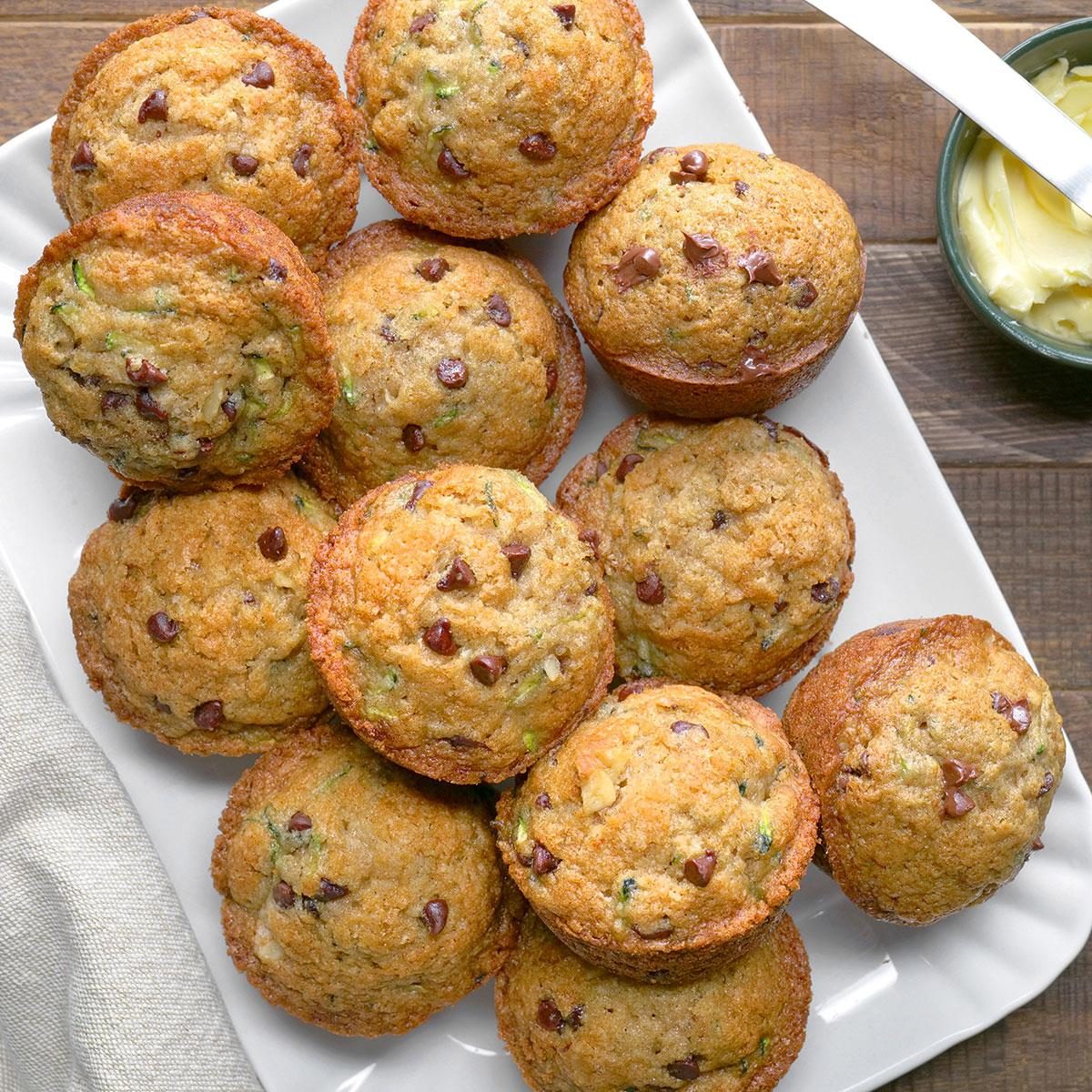 Chocolate chip zucchini muffins