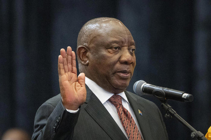 south africa's president ramaphosa is reelected for second term after a dramatic late coalition deal
