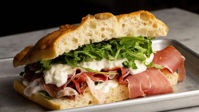 this west hollywood italian deli assembles paninis with the precision of a surgeon