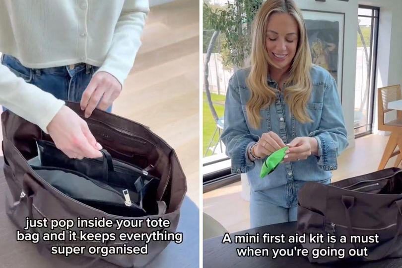 amazon, michelle keegan's organising gurus reveal the 6 things to pack in your handbag for a day out