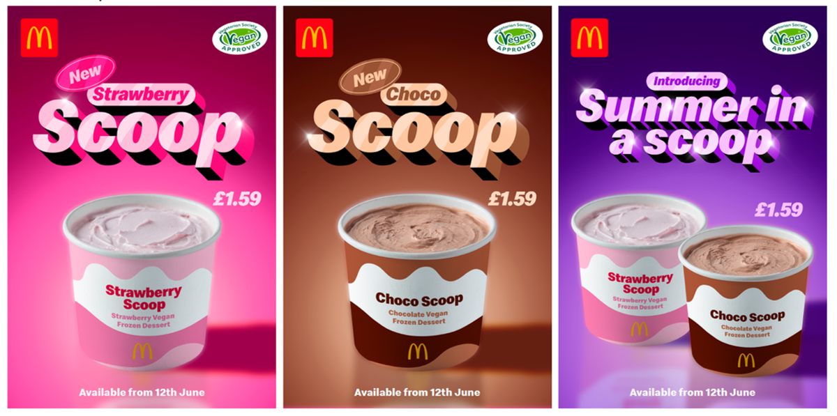 mcdonald's launches vegan ice cream in two delicious flavours