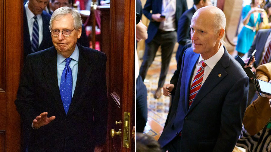 rick scott knocks mcconnell, calls for new leadership to help trump in second term