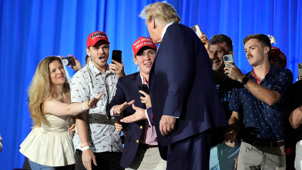 Trump Fans Mark His 78th Birthday In Florida With A Giant 'MAGA' Layer ...