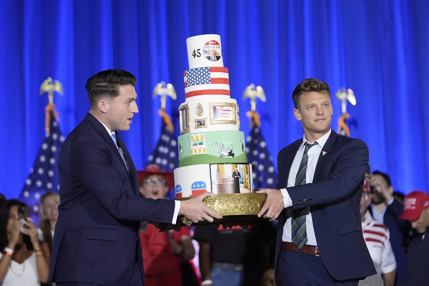 Trump Fans Mark His 78th Birthday In Florida With A Giant ‘MAGA’ Layer ...