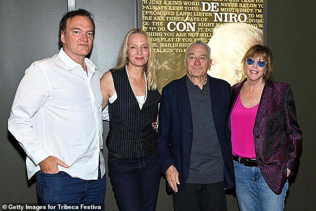 robert de niro, 80, reunites with quentin tarantino, 61, during jackie brown screening at 2024 tribeca film festival in nyc... 27 years after oscar-nominated movie's release