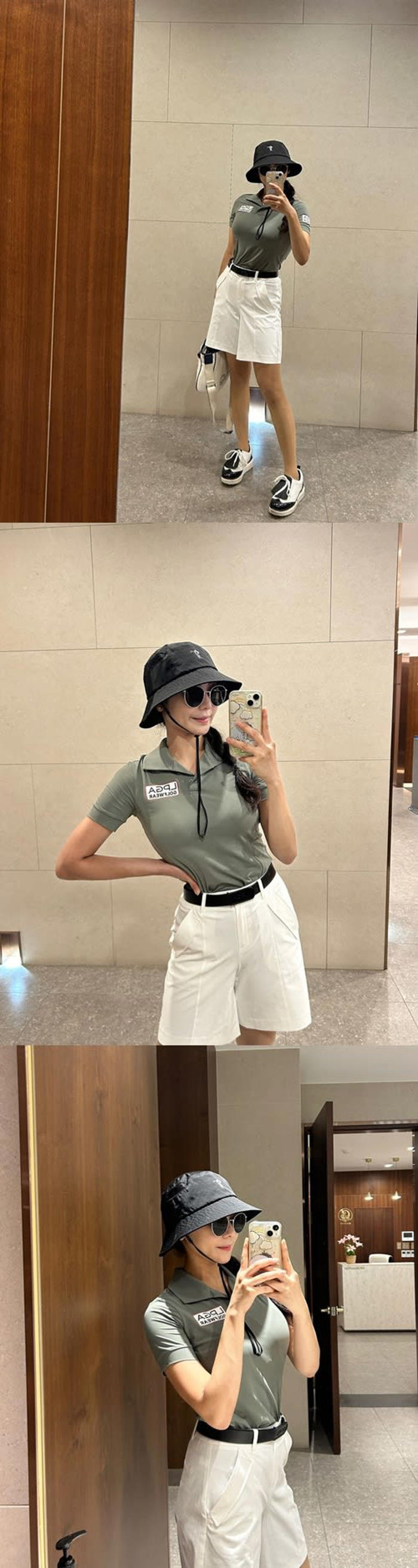 韓国のミス・コリア出身ゴルファー、“くっきり”なタイト目ポロシャツ姿に釘付け「女神ですか？」【photo】