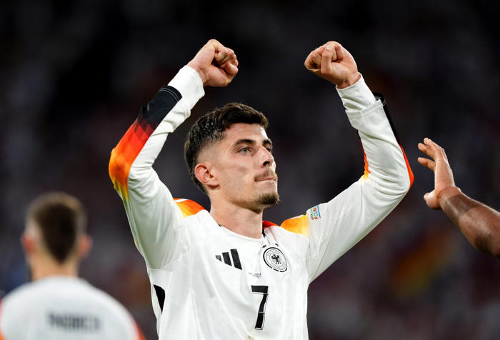 euro 2024 top scorers: kai havertz leads early golden boot race before harry kane and kylian mbappe feature