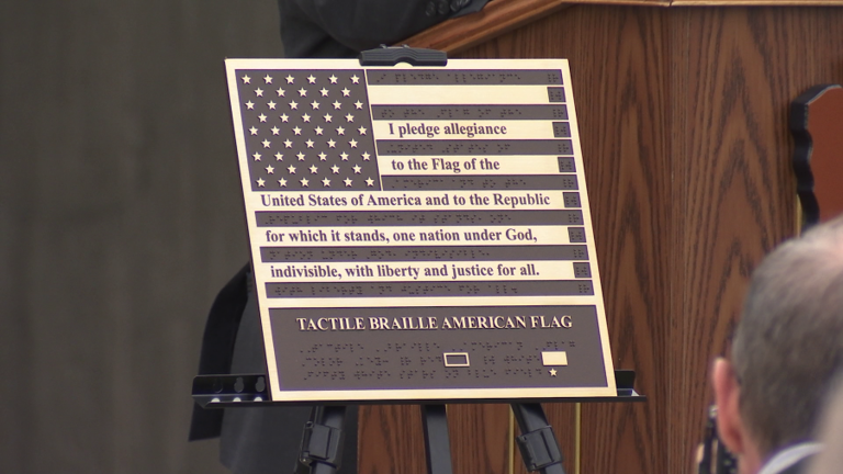 American braille flag unveiled at Flight 93 memorial on National Flag Day