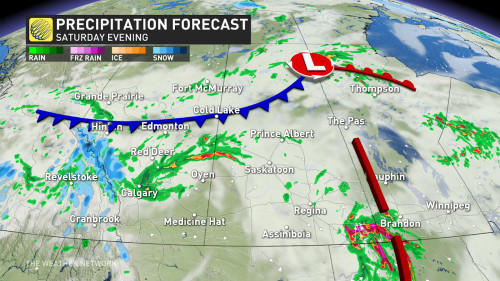 severe storm risk builds saturday for portions of the prairies